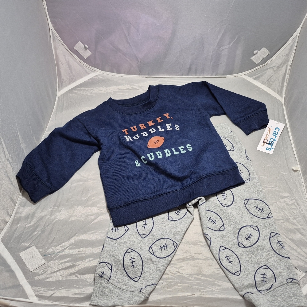 💥 Carter's Thanksgiving Turkey Huddles & Cuddles Set 12mnts D1